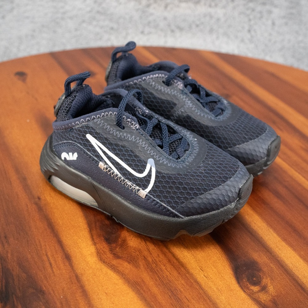 Nike AIR MAX 2090 BABY SHOES SIZE 5C TODDLER WOLF BLUE BLACK